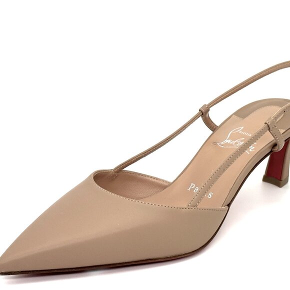 Christian Louboutin CONDOROLINE 55 Slingback Strap Pumps Sandals Heel Shoes - Picture 5 of 15